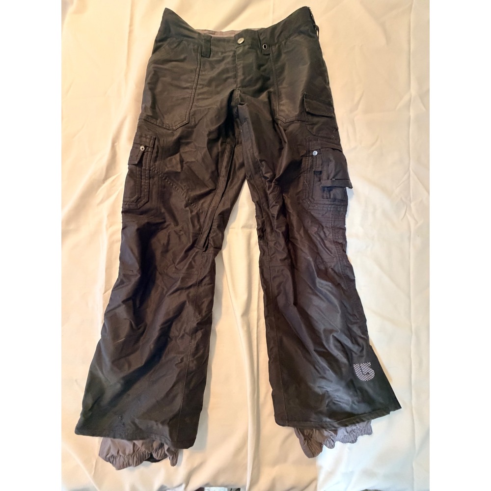 Burton Dryride Mens Black Snowboard Cargo Pants Vented Size S RN87380